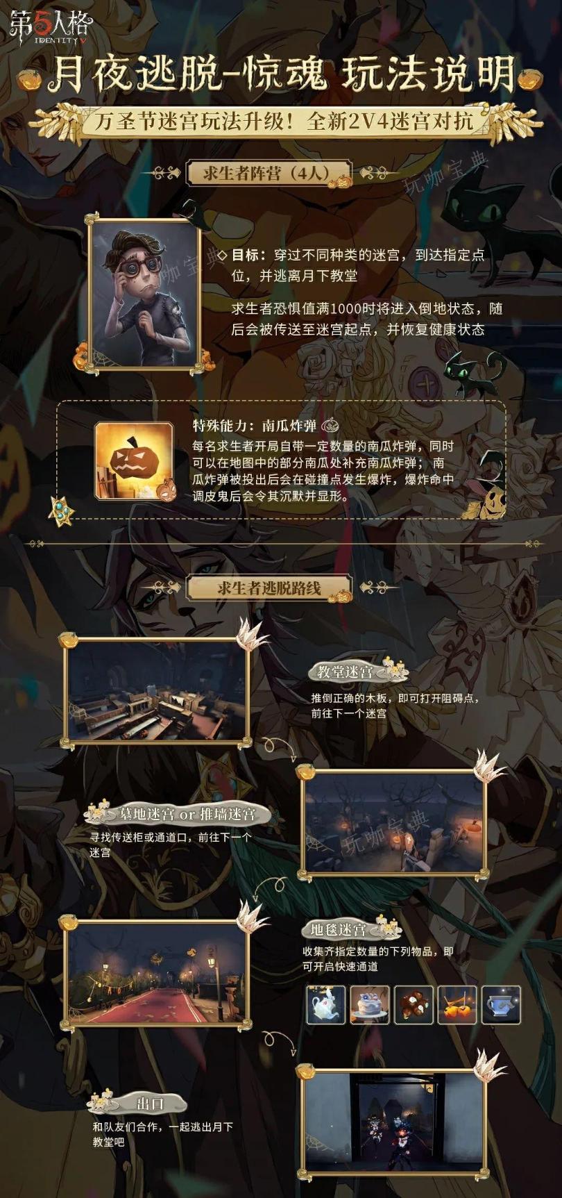 《第五人格》月夜逃脱惊魂玩法介绍