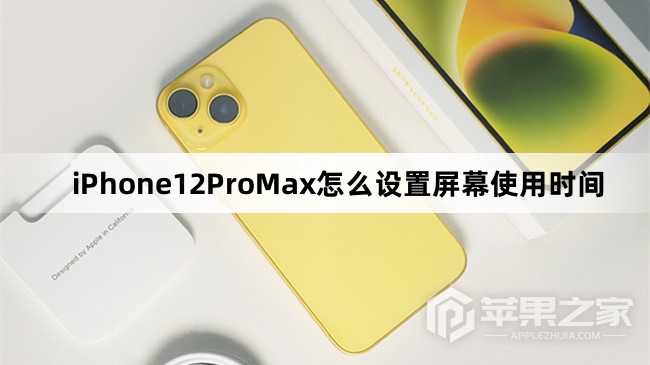 iPhone12ProMax如何设置屏幕使用时间