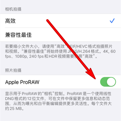 iPhone 15相机关闭ProRAW功能教程