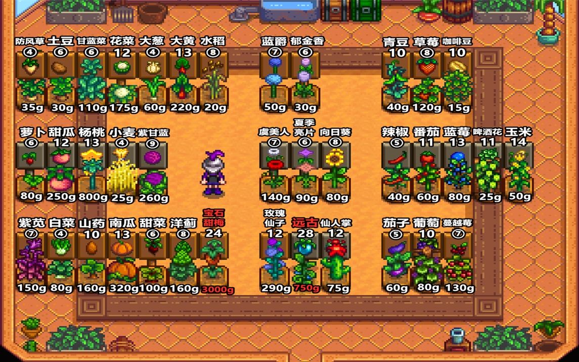 星露谷物语怎么看植物有没有成熟 判断植物状态的方式