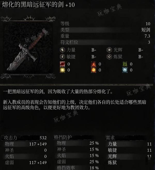 《堕落之主》武器 熔化的黑暗远征军的剑介绍