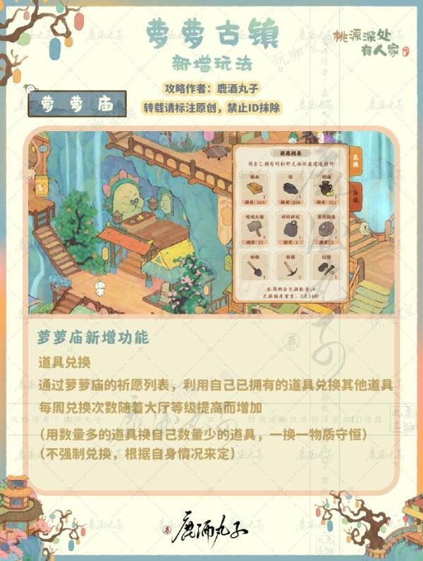 《桃源深处有人家》萝萝有新市玩法推荐