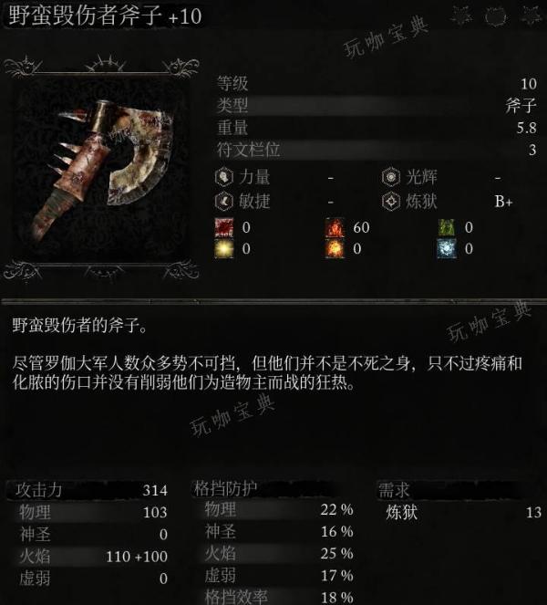 《堕落之主》武器 野蛮毁伤者斧子介绍