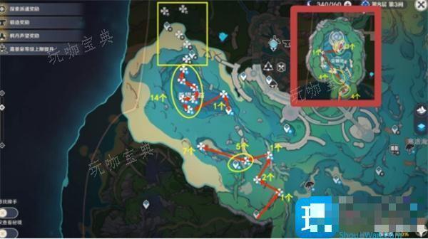 《原神》苍晶螺位置采集路线图一览图5