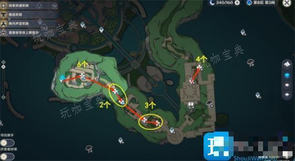 《原神》苍晶螺位置采集路线图一览图6