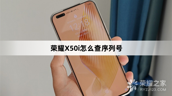 荣耀X50i怎么查序列号