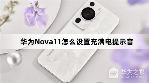 华为Nova11如何设置充满电提示音