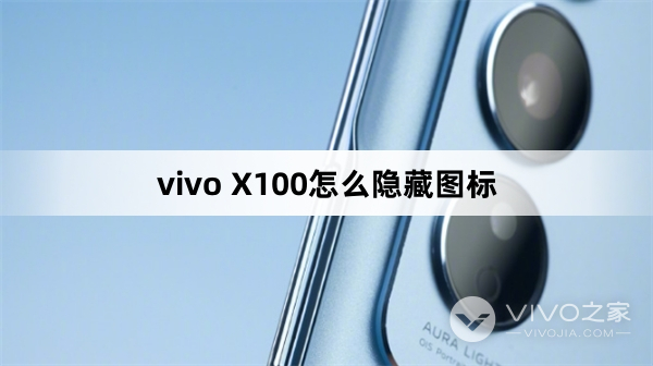 vivo X100怎么隐藏图标