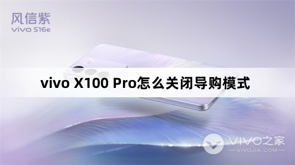 vivo X100 Pro如何关闭导购模式