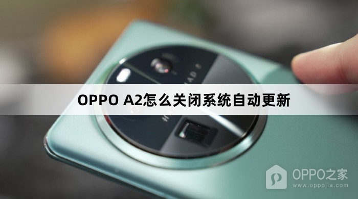 OPPO A2如何关闭系统自动更新