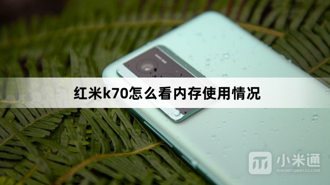 红米k70如何看内存使用情况