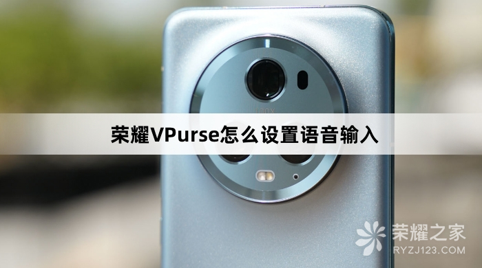 荣耀VPurse如何设置语音输入