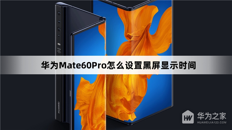 华为Mate60Pro如何设置黑屏显示时间