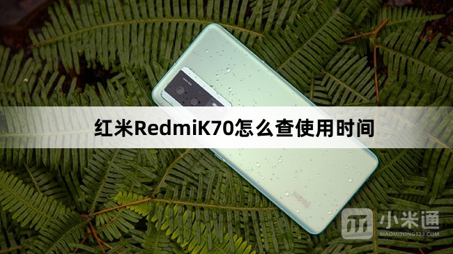 红米RedmiK70如何查使用时间