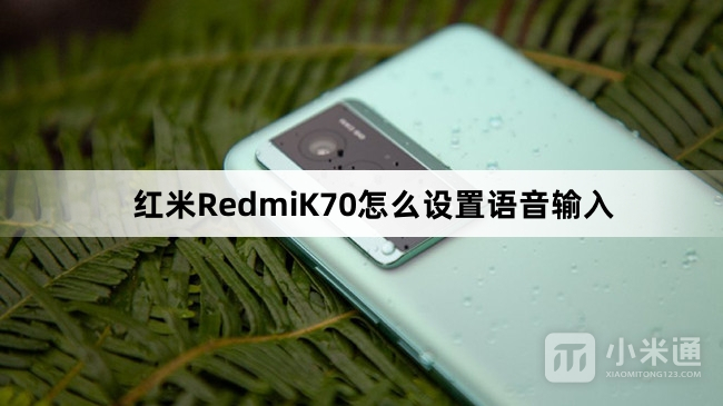 红米RedmiK70如何设置语音输入