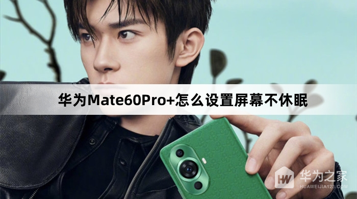 华为Mate60Pro+如何设置屏幕不休眠