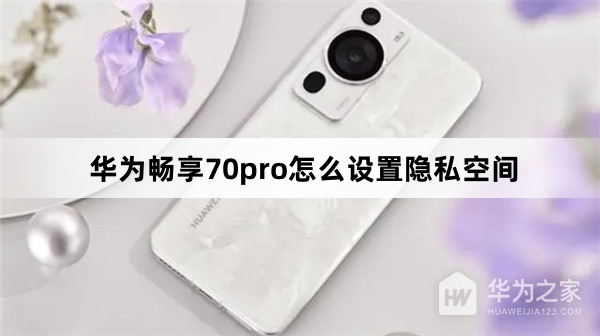 华为畅享70pro如何设置隐私空间