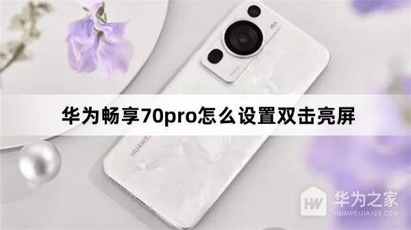 华为畅享70pro如何设置双击亮屏