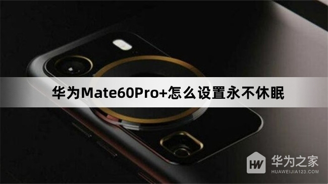 华为Mate60Pro+如何设置永不休眠