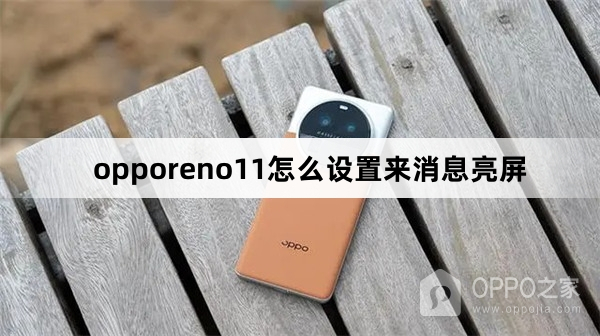 opporeno11怎么设置来消息亮屏