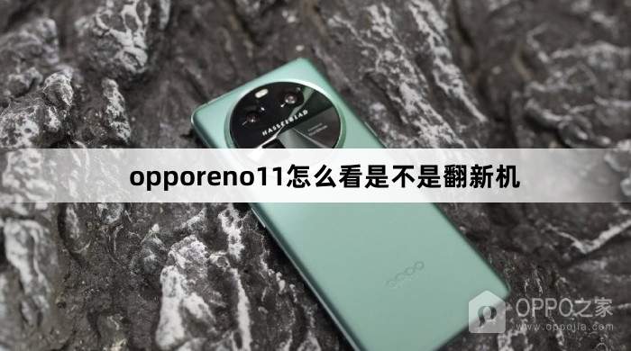 opporeno11如何看是不是翻新机