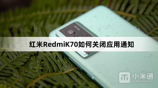 红米RedmiK70怎么关闭应用通知