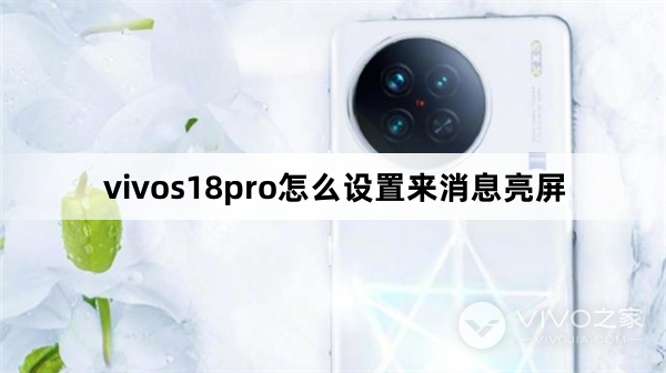 vivos18pro如何设置来消息亮屏