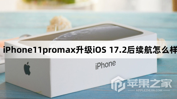 iPhone11promax更新到iOS 17.2后续航怎么样