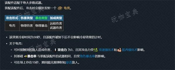 《元气骑士》小王八的爷爷配件有什么用