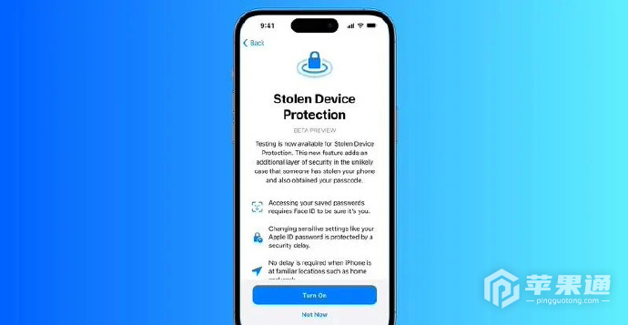 iOS 17.3如何设置设备被盗保护功能